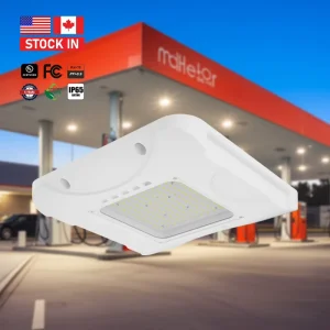 USA in Stock IP65 100W 150W 200W Commercial Lighting Parking Garages Lamp Led Canopy Gas Station Light for Filling Fuel Station