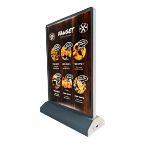 USB Powered Portable LED Rectangle Advertising Light Box for Store and Counter Promotion