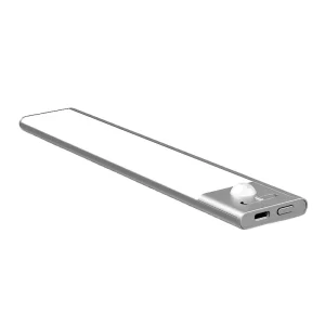 USB Rechargeable 120 Lumen Motion Sensor Light Indoor Wall Mounted under Cabinet Lighting with Remote Control Magnetic Wireless