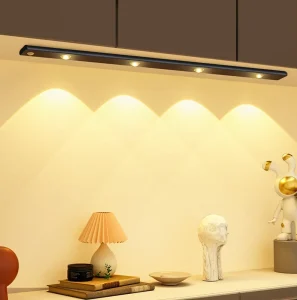 USB Rechargeable Dimmable Motion Sensor Under Counter Cabinet Lights Plastic