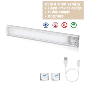 USB Rechargeable Kitchen Cabinet Lights LED 40cm SMD Light Source 90 LEDs 45LM 55LM 100LM Lumen