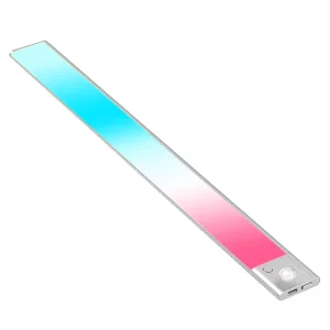 USB Rechargeable LED Induction Lamp Colour Changing Feature PIR Motion Sensor Cabinet Lights for Bedroom