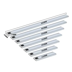 USB Rechargeable LED Modern Aluminum Warm White Closet Lamp Bar Indoor Kitchen Cabinet Light Wireless Motion Sensor