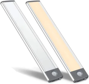 USB Rechargeable Magnetic Wall Motion Sensor Night Lamp Wardrobe Light Under Led Cabinet Lights