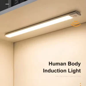 USB Rechargeable Motion Sensor Cabinet Night Light Warm White LED Wall Lamp for Kitchen Bedroom Closet Lighting