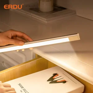 USB Rechargeable Remote Modern LED Cabinet Light Wireless PIR Motion Sensor Night Lamp Dimmable Aluminum Wall Mounted