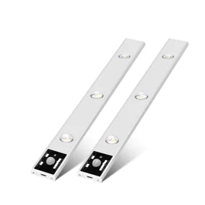 USB Rechargeable Wireless Magnet PIR Motion Sensor LED Closet Lighting Upward Kitchen Cabinet Light Dimmable