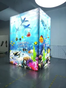 Ultra Bright LED Advertising Light Box Trade Show Decorative Dynamic Display Booth Custom Sizes 50 000 Hours Lifespan