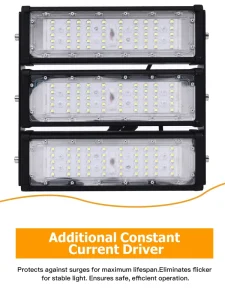 Ultra Durable High Lumen Output Aluminum Alloy Shell LED Outdoor Flood Light with Bracket for Building Art
