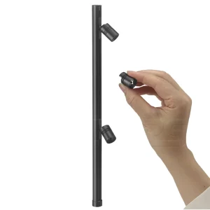 Ultra Slim 12V DC Track Light System with Adjustable Spotlights and Linear Modules for RV Campervan Marine Cabin Lighting