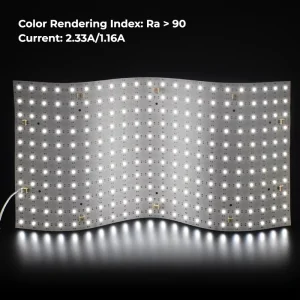 Ultra-Slim 28W LED Panel Light 490mm 245mm Flicker-Free Surface Mounted Fixture for Kitchen Cabinets Workspaces LED Light Sheet