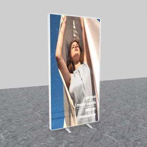 Ultra Slim Frame Portable Eco friendly Advertising Display Aluminum Modular Expo Booth SEG Stretch Foldable Light Box