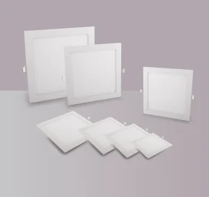 Ultra Slim LED Panel Light, Round and Square Recessed Ceiling Light for Office Commercial Lighting