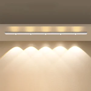 Ultra Slim Led Motion Sensor Light Strip Paste Wall Lamp Usb Night Pir Tricolor 10cm 20cm 30cm 50cm Closet Under Cabinet Lights