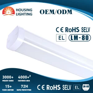 Ultra-Thin 10W to 40W Tri-proof LED Lighting for Ceiling 2FT to 5FT IP65 Tubes for Underground Parking Warehouse & Office