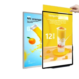 Ultra Thin Aluminum Decorative Advertising Light Boxes with LED for Rectangle Menu Posters