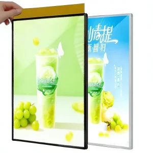 Ultra Thin Aluminum Light Box Slim LED Light Frame for Restaurant and Supermarket A0 A1 A2 A3 A4 LED Menu Board