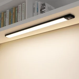 Ultra Thin Cabinet Lamp Rechargeable Sensor Light Inductive Lamp Lighting LED Kitchen PC Modern 80 Magnetic for Home USB White
