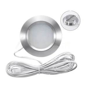 Ultra Thin DC 12V 3W LED Cabinet Light Aluminum Shell Downlight with Connector Terminal Single Color Neutral Warm White Dimmable