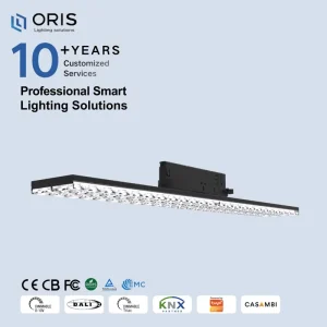 Ultra Thin LED Linear Track Lights Surface Mounting Aluminum Modern High CRI 90 Commercial DALI 0 10V Shop