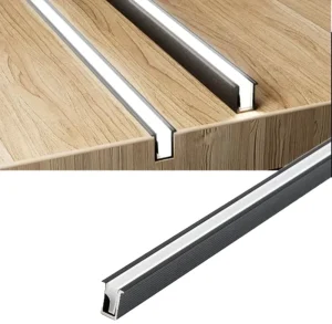 Ultra Thin LED Profile 16x7mm Aluminum Alloy Invisible Light Bar Built-in Under Cabinet Hidden Lighting