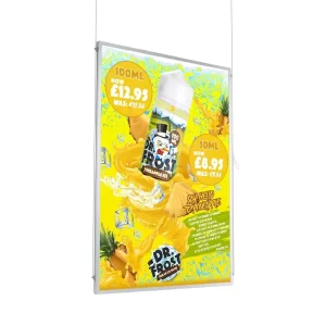 Ultra Thin LED Slide in Light Box with Aluminum Profile Double Sided Indoor Advertising