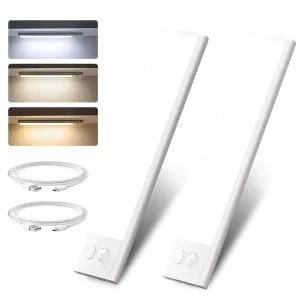 Ultra Thin Modern LED Kitchen Cabinet Light Rechargeable Sensor Inductive Counter Lamp Easy Installation