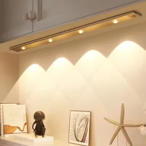 Ultra Thin Motion Sensor Cabinet Light USB C Rechargeable Magnetic Under Counter Lamp Wireless LED Closet Light for Kitchen
