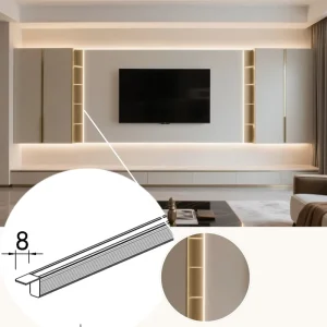 Ultra Thin Recessed Cabinet LED Light Aluminum Channel Plastic for Closet Custom Furniture Lighting 3 Year Warranty YB1018 23