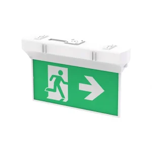 Ultra Thin SAA LED Emergency Light Sign Quick Install 220V SMD 24M Visibility 3H Lithium Backup 850 Flame Retardant Factory