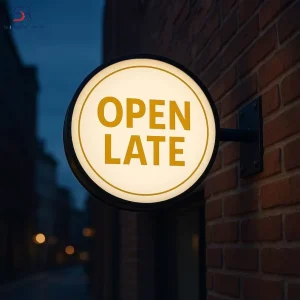 Ultra Thin Side Mounted Double Sided Illuminated Acrylic Light Box for Retail Store Front Window Display Decoration