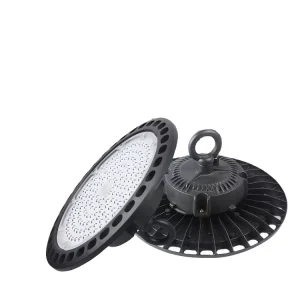 Ultra-thin Aluminum Housing 150~200lm/W Power CCT Selectable UFO High Bay Light