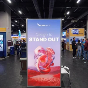 Ultra thin Aluminum Rectangle LED Advertising Light Box Stand High Brightness Decorative Fabric Printing