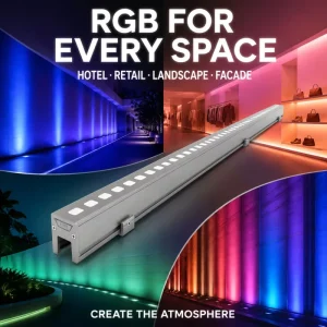 Ultra thin RGB LED Linear Light 6063 Extruded Aluminum Profile Housing for Residential Commercial Cultural Landscape