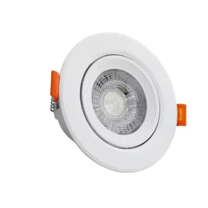 Ultra thin Recessed LED Downlight Adjustable Round Ceiling Spotlight 6000K Daylight Residential Lighting for Living Room