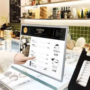 Ultra thin Rectangle Aluminum Alloy LED Light Box with 10000 Lumens Dimmable Brightness for Supermarkets Shopping Malls