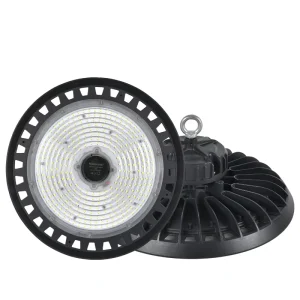 Ultra-thin Round IP65 200w UFO LED High Bay Light Aluminum Body Indoor Lighting Industrial Fixture Shop Warehouse Garage Lights