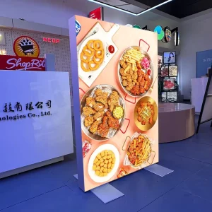 Ultra-thin Soft Film Light Box Outdoor Indoor Advertising Billboard Fabric Light Box for Mobile Phone Shop