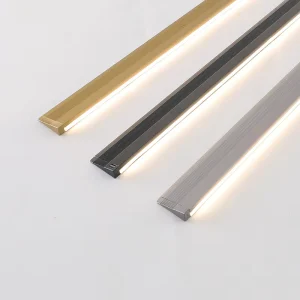 Ultra thin Surface Mounted Slot free LED Contour Aluminum Lamp 45 Degree Oblique Cabinet Light Dimmable Ra90 Touch Control