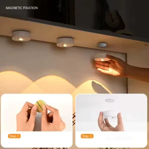 Under Cabinet Lights RGB LED Spotlight 12Color Night Light Rechargeable Wireless Dimmable With Remote Control Wine Cabinet Light