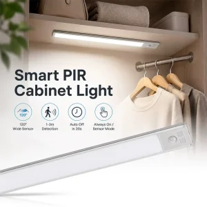 Under Cabinet Lights Rechargeable Motion Sensor Light Indoor Wireless Closet Lights with 3 Color Temps Dimmable Magnetic
