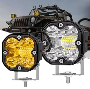 Universal 3 Inch 66W LED Assembly Car Lens Amber Bright Spotlights for Tractor Car Truck Universal Car Lighting
