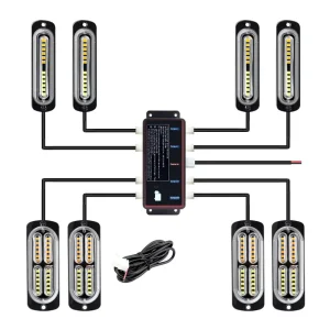 Universal Fit Wireless Remote Controlled Car Grille Light LED Front Grill Lamp for Off Road and Daily Use