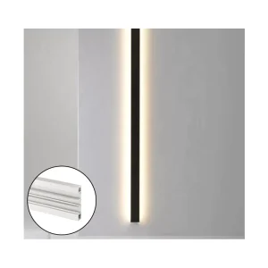 Up Down LED Aluminum Profile for Commercial Wall Lighting Recessed Linear LED Channel with Diffuser