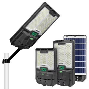 Updated Integrated Sensor Solar Street Light 600W 1000W Radar Sensor LED Light Source Street Lamp ABS Body