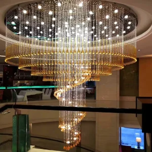 Villa Hotel Restaurant High end Modern Luxury Crystal Ceiling Lighting LED Lighting Pendant Lights