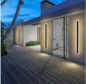 Villa Ready LED Linear Outdoor Wall Light IP65 Water Resistant Tri CCT Switchable ETL Approved