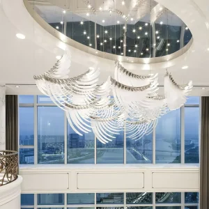Villa Stair Home High Ceiling Modern Chandelier Pendant Light for Indoor Decoration