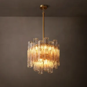Vintage Industrial Modern Pendant Light Chandelier Ceiling Light for Kitchen Island Indoor Living Room Brass Hanging Light