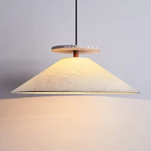 Vintage Song Dynasty Inspired Pendant Light Handmade Xuan Paper Lampshade for Indoor Lighting